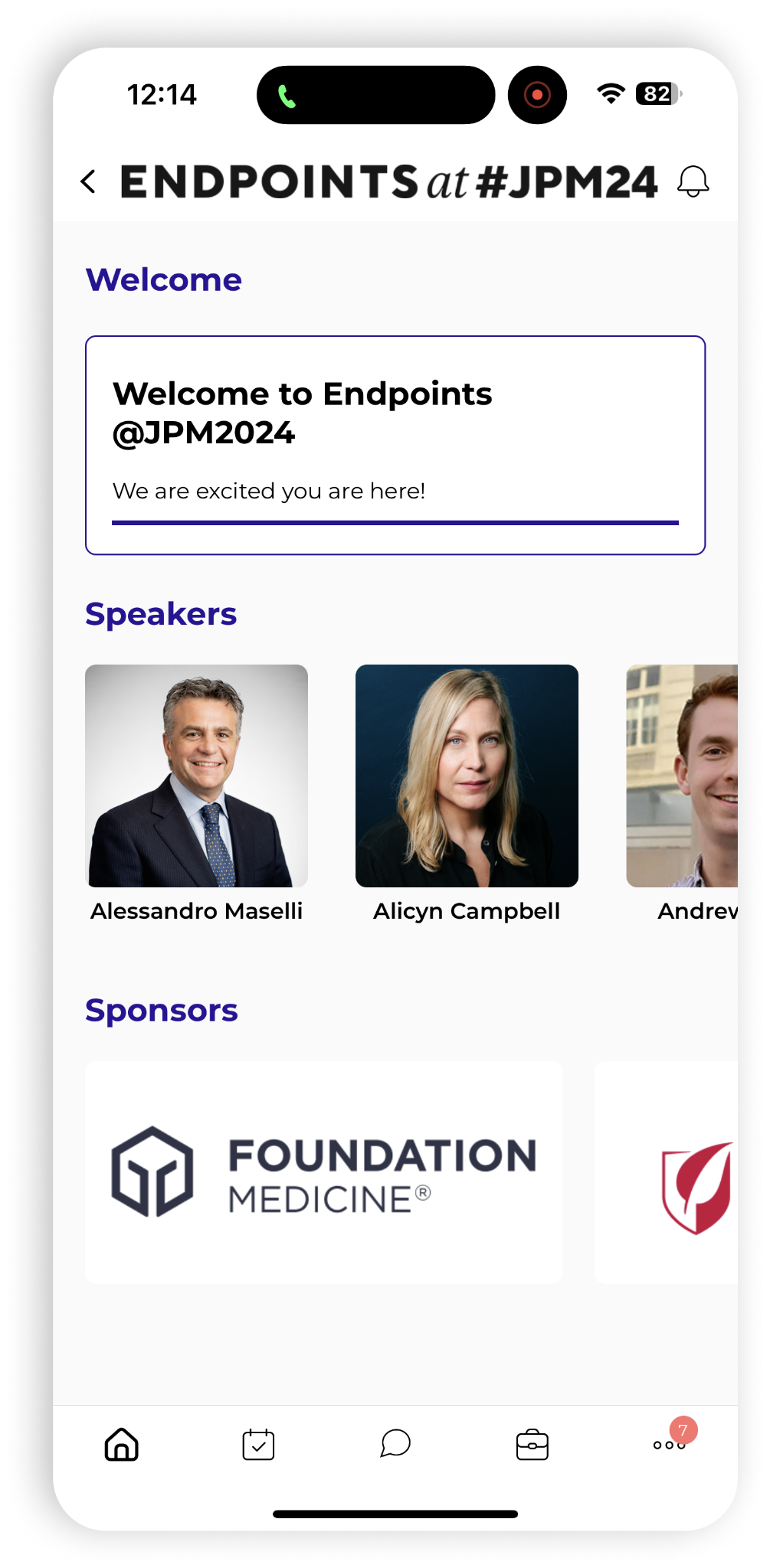 Sponsor logo carousel example